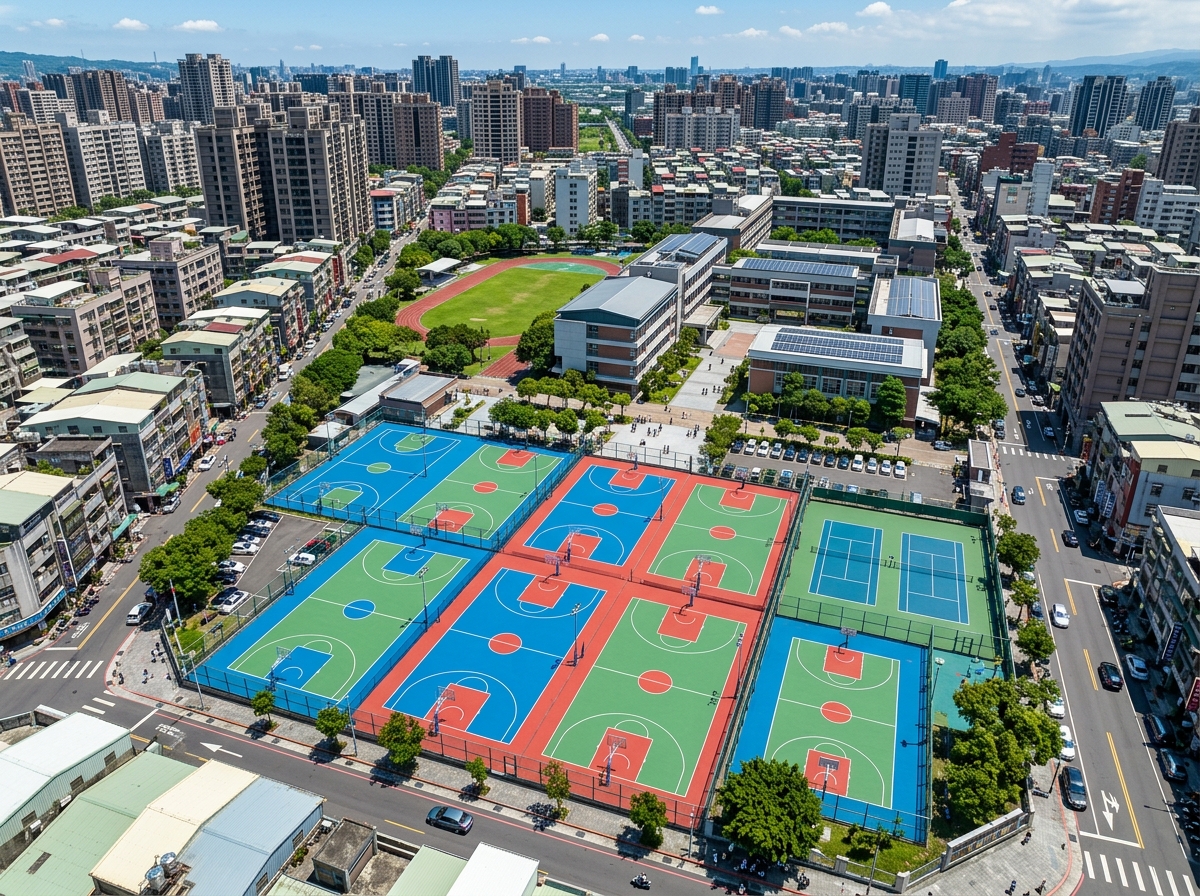防城港市透气型塑胶跑道硅PU篮球场 - 价格